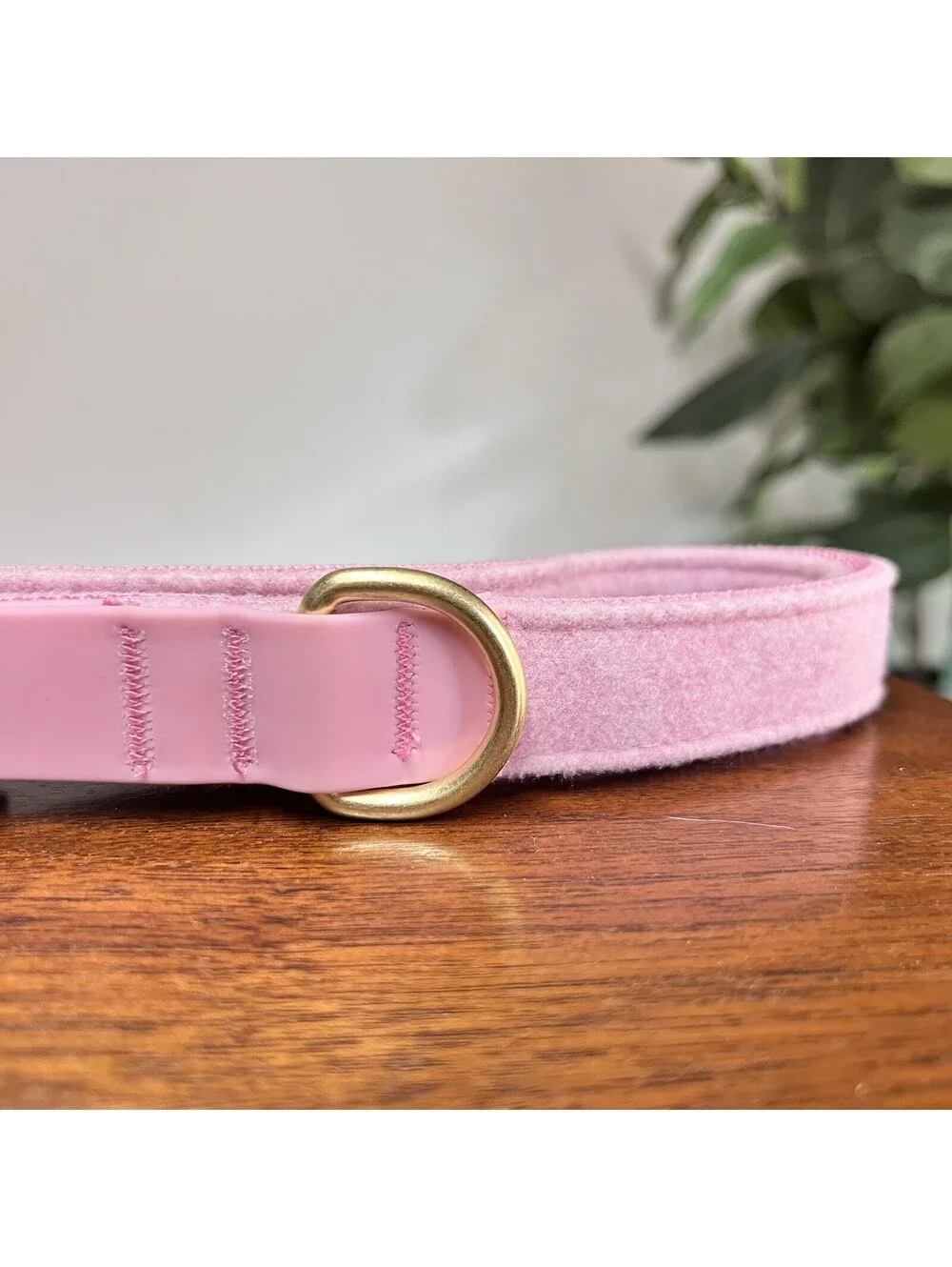 NWT Top Paw 4’ Short Pink Wool Gold D-Ring Puppy Dog Leash Girly Feminine New